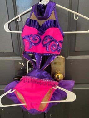 Pink and purple Jazz costume custom made